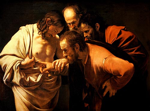 Caravaggio's The Incredulity of Saint Thomas (1601-2)