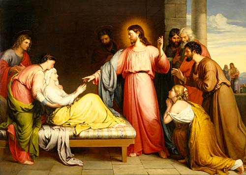 Christ Healing the Mother of Simon Peter's Wife by John Bridges