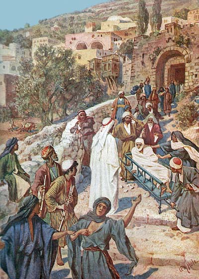 Jesus Heals The Widow of Nain's Son - William Brassey Hole